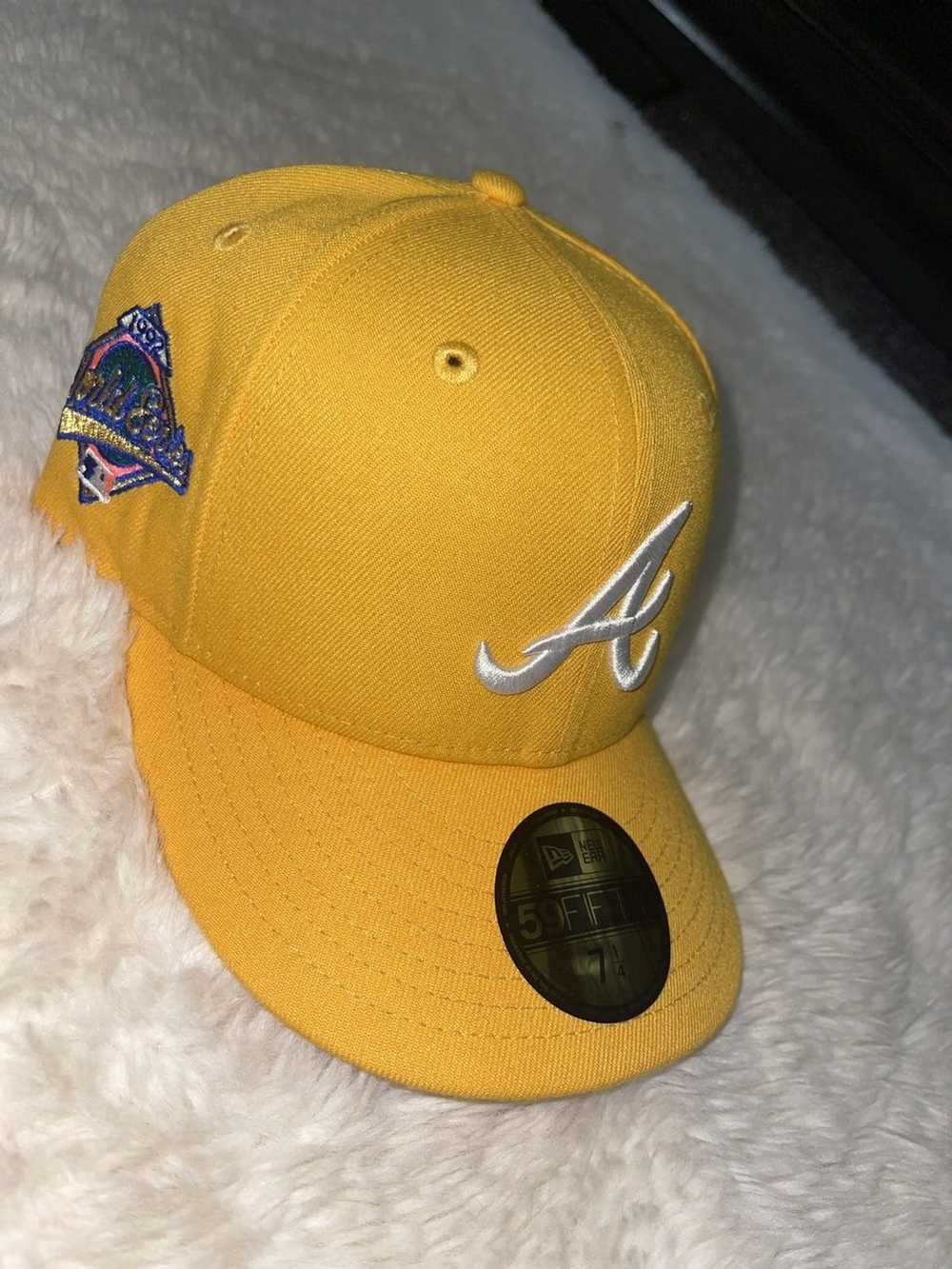 Manolo x Hat Club Atlanta Braves 7 1/2 Fitted Hat (Yellow Brim)