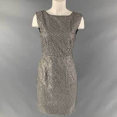 Marc Jacobs Silver Grey Silk Sequined Shift Dress - image 1