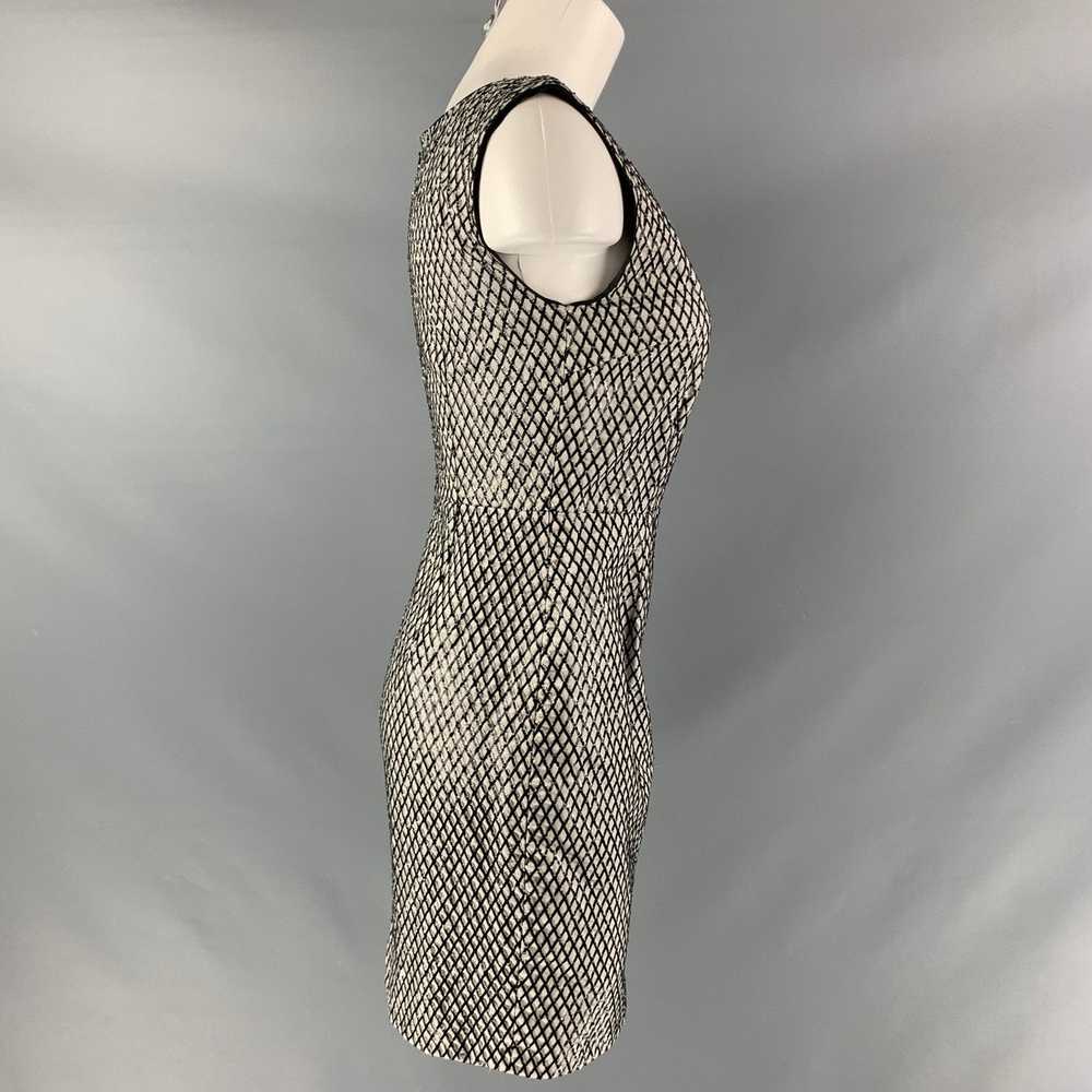 Marc Jacobs Silver Grey Silk Sequined Shift Dress - image 3