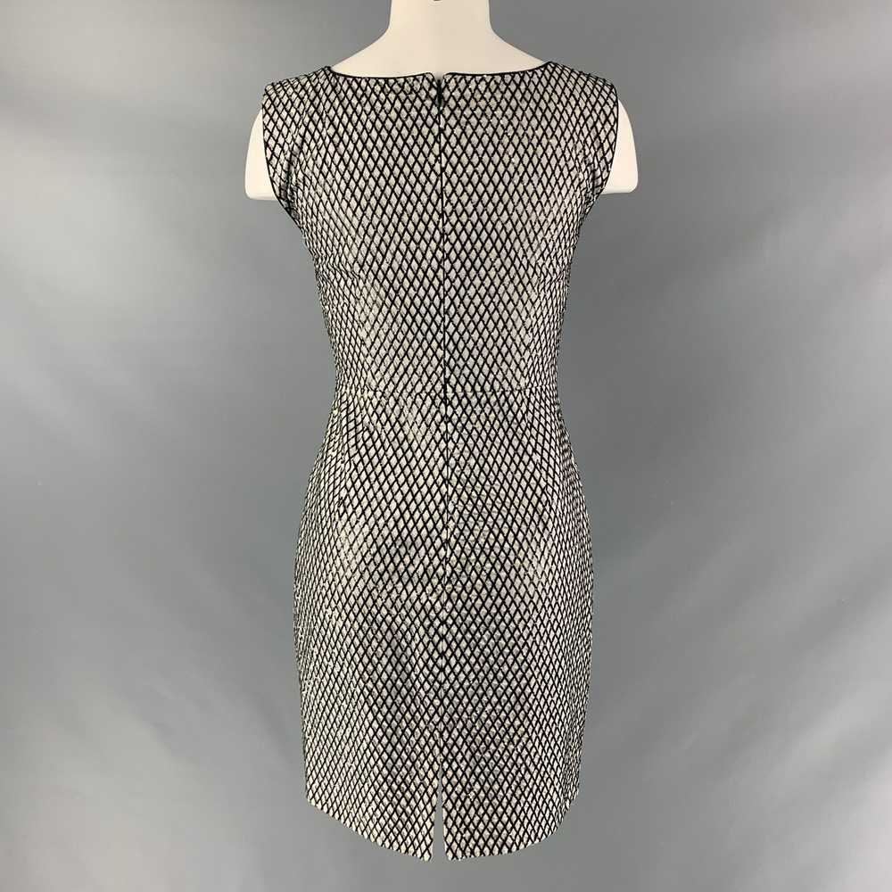 Marc Jacobs Silver Grey Silk Sequined Shift Dress - image 4