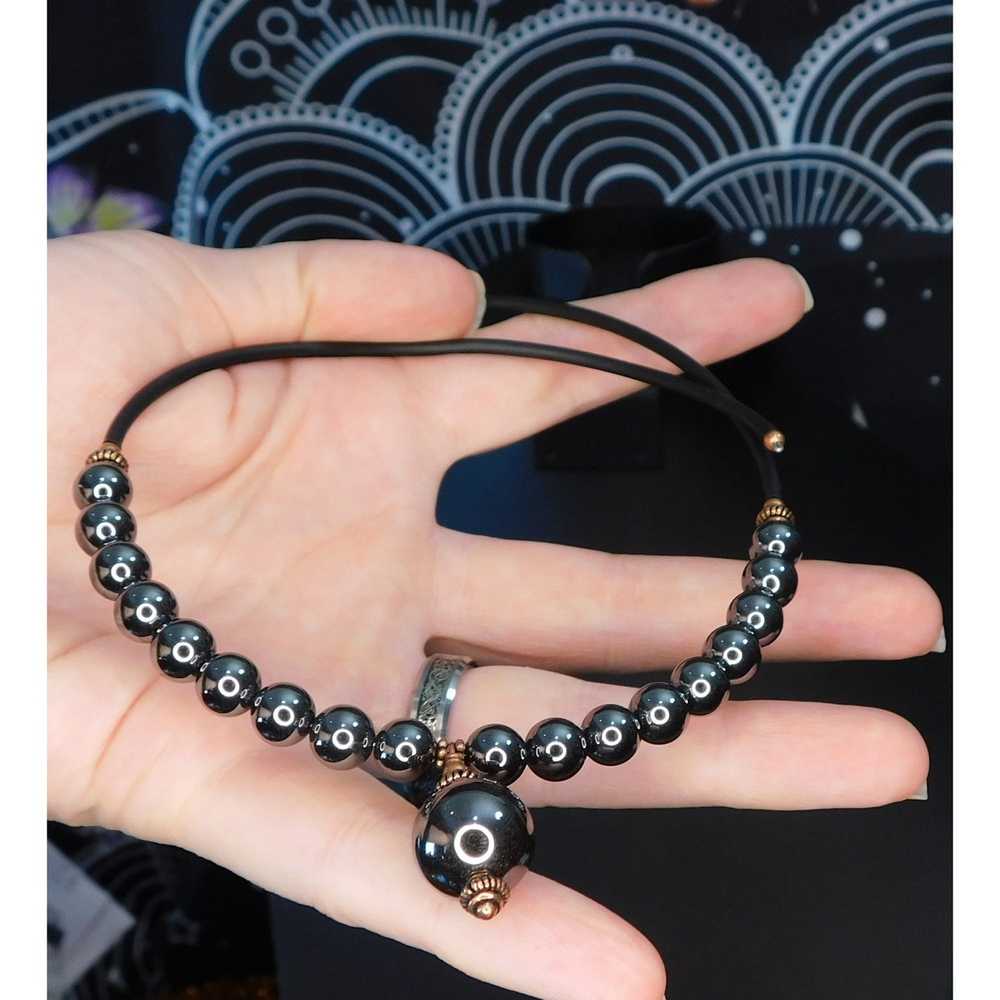 Other Hematite Coil Choker Necklace - image 1