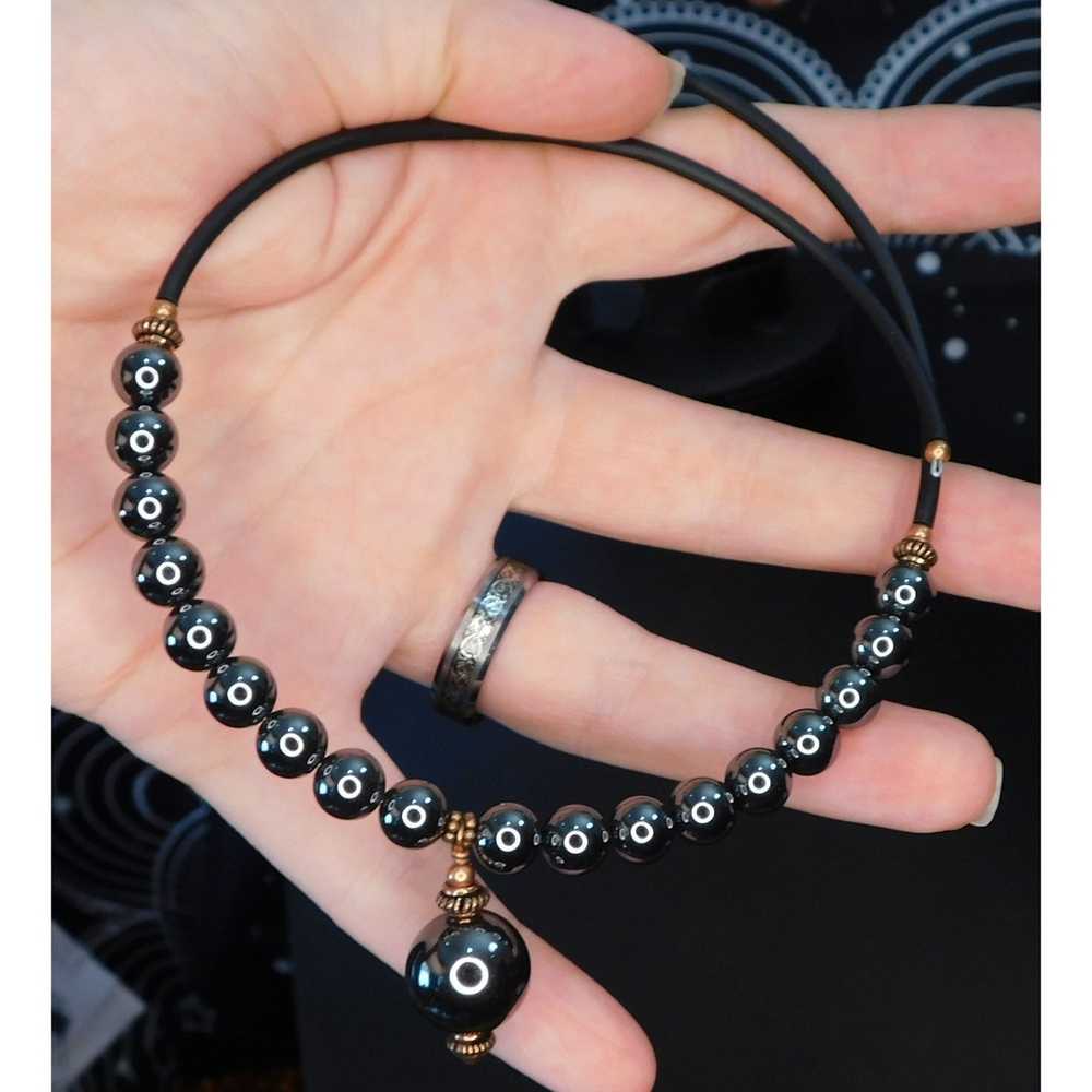 Other Hematite Coil Choker Necklace - image 3