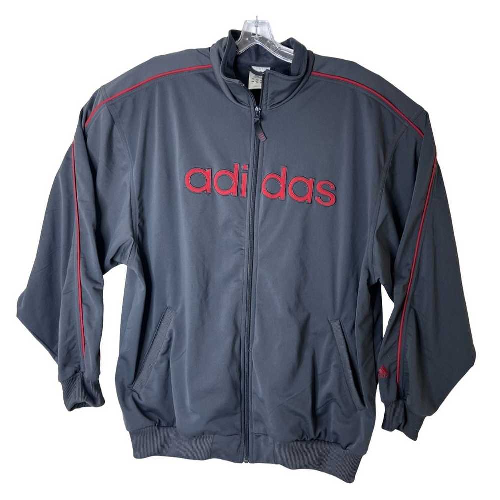 Adidas Adidas Track Suit Top Vintage Gray Large L… - image 1