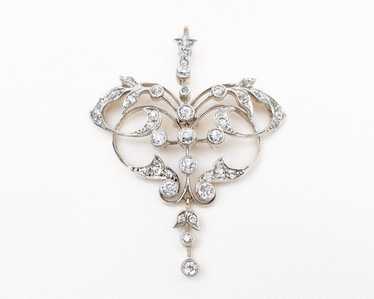 Victorian Diamond Pendant/Brooch - image 1