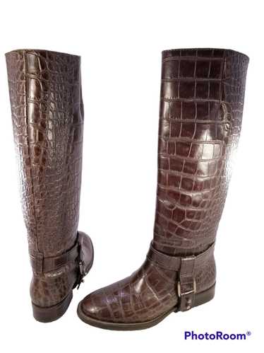 Zara FULL CROCODILE PATTERN RIDING EQUESTRIAN TALL