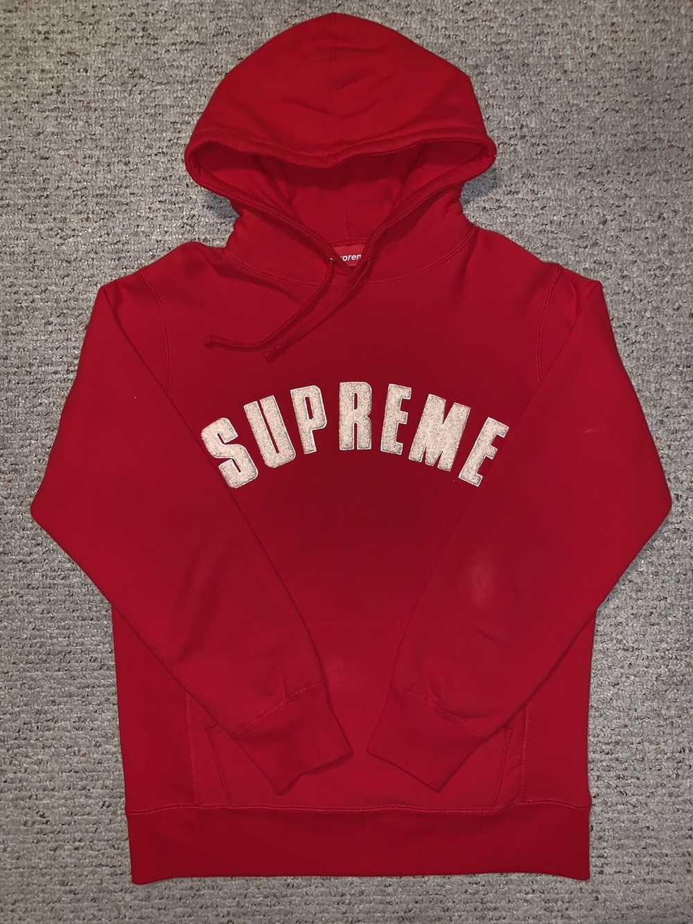 Supreme Supreme Arc Logo Hoodie Large Red Chenill… - image 3