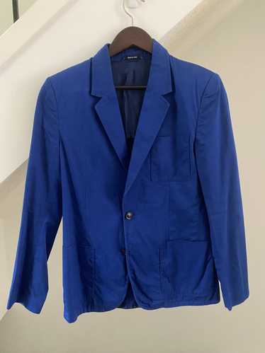 Maison Margiela 2012 blue cotton blazer