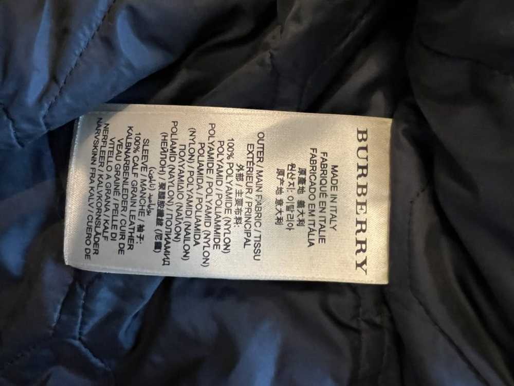 Burberry Burberry Brit Leather G1 Bomber Jacket w… - image 5