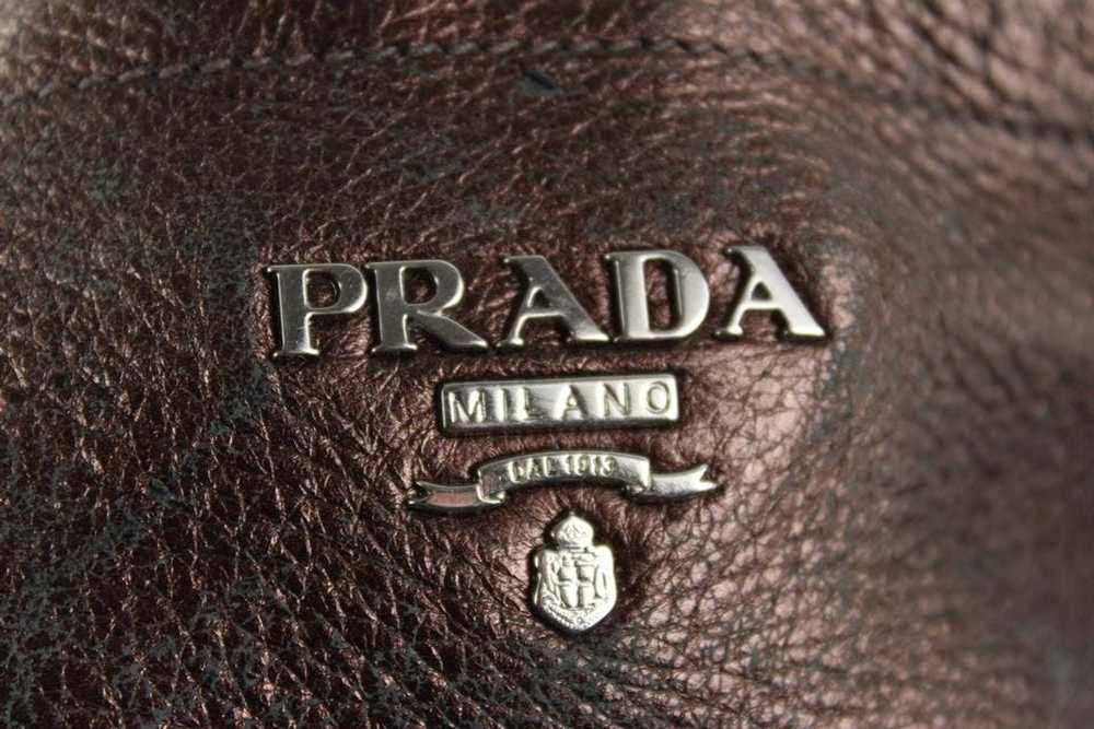 Prada Prada Bronze Leather ChainTote Shoulder Bag… - image 11