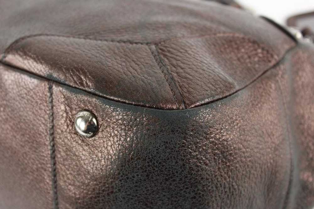 Prada Prada Bronze Leather ChainTote Shoulder Bag… - image 3