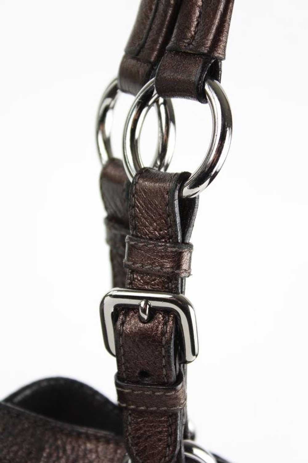 Prada Prada Bronze Leather ChainTote Shoulder Bag… - image 5