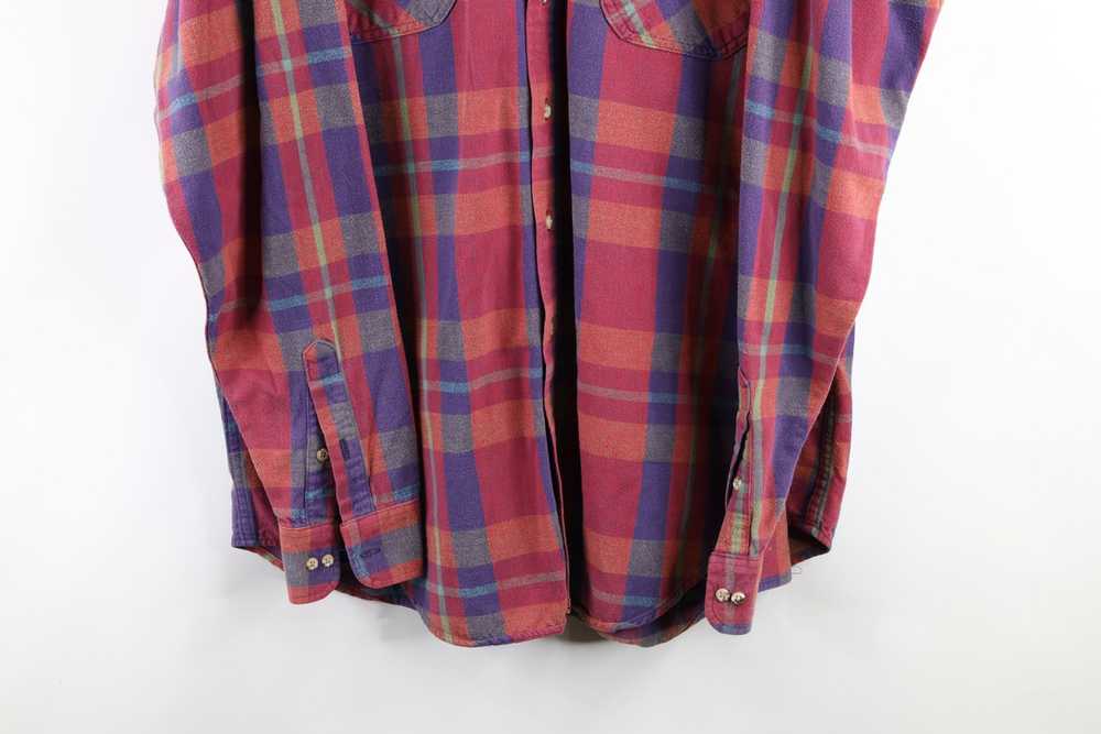 Vintage Vintage 90s Woolrich Long Rainbow Flannel… - image 3
