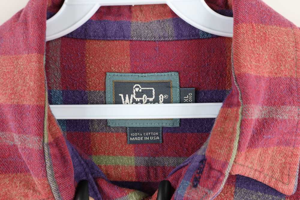 Vintage Vintage 90s Woolrich Long Rainbow Flannel… - image 4
