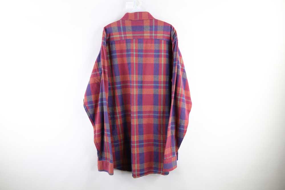 Vintage Vintage 90s Woolrich Long Rainbow Flannel… - image 5
