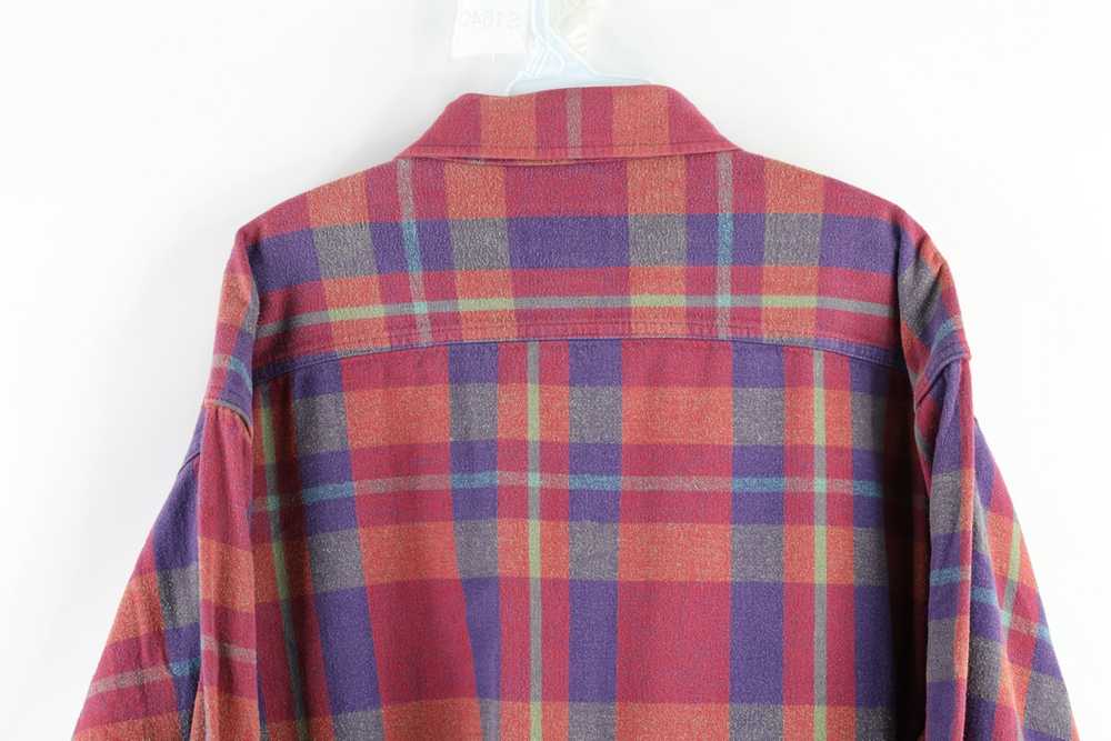 Vintage Vintage 90s Woolrich Long Rainbow Flannel… - image 6