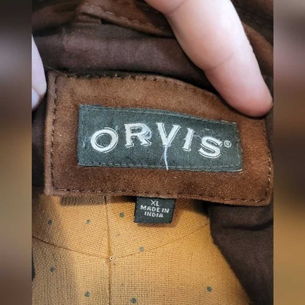 Orvis Orvis Brown Suede Leather Jacket - image 10