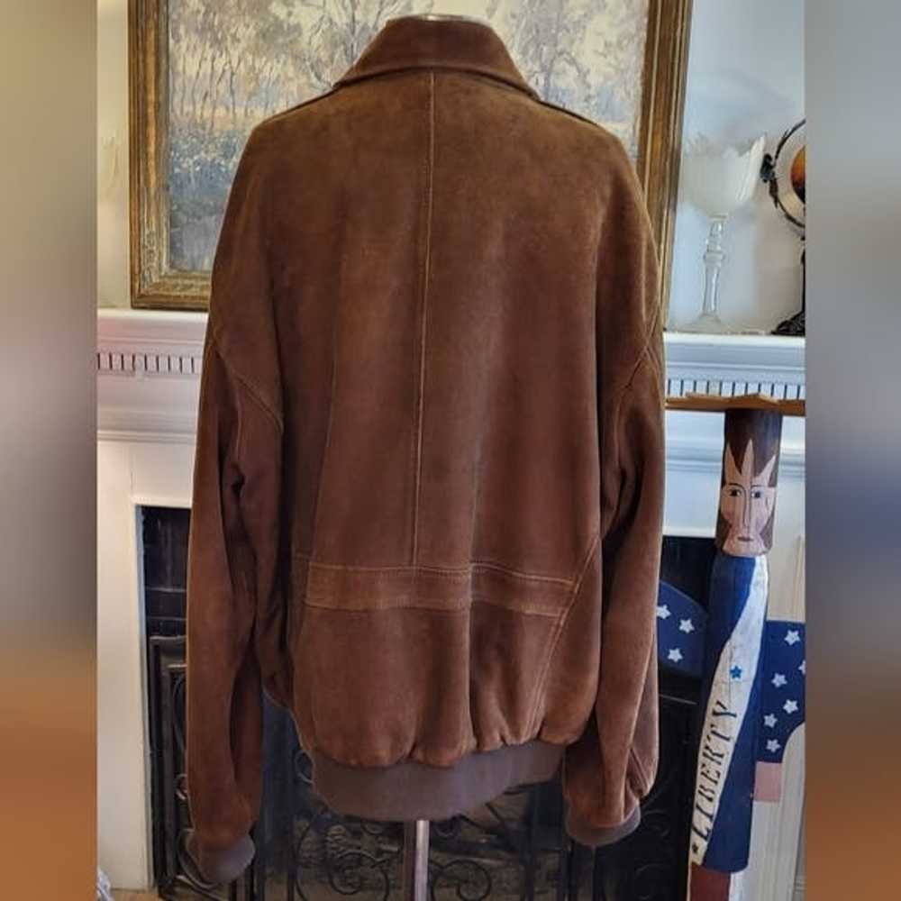 Orvis Orvis Brown Suede Leather Jacket - image 3