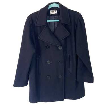 Vintage Mario De Pinto Womens Pea Coat Black Size… - image 1