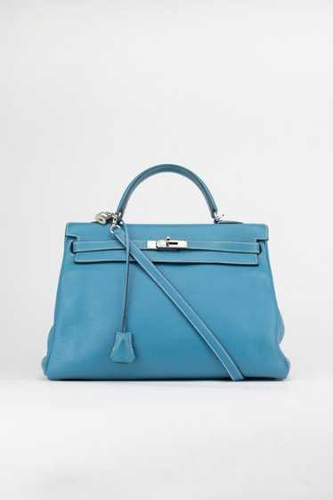 Hermes Hermès Bleu Togo Kelly 32 PHW
