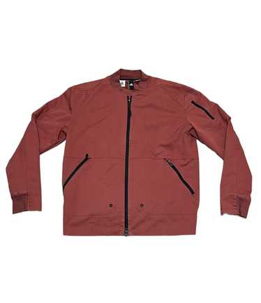 Adidas Adidas Mens Sample Twill Bomber Jacket Red 