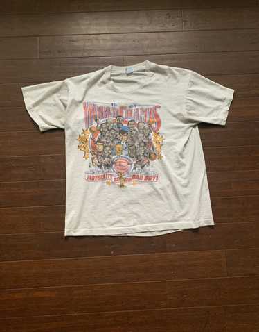 Original Vintage 1989 Detroit Pistons East Champs Bad Boys T-Shirt Mesh  Jersey