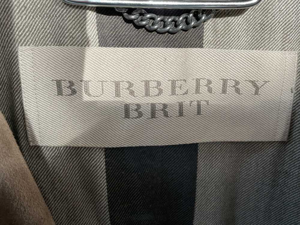 Burberry $2000 Burberry suede leather jacket coat… - image 2
