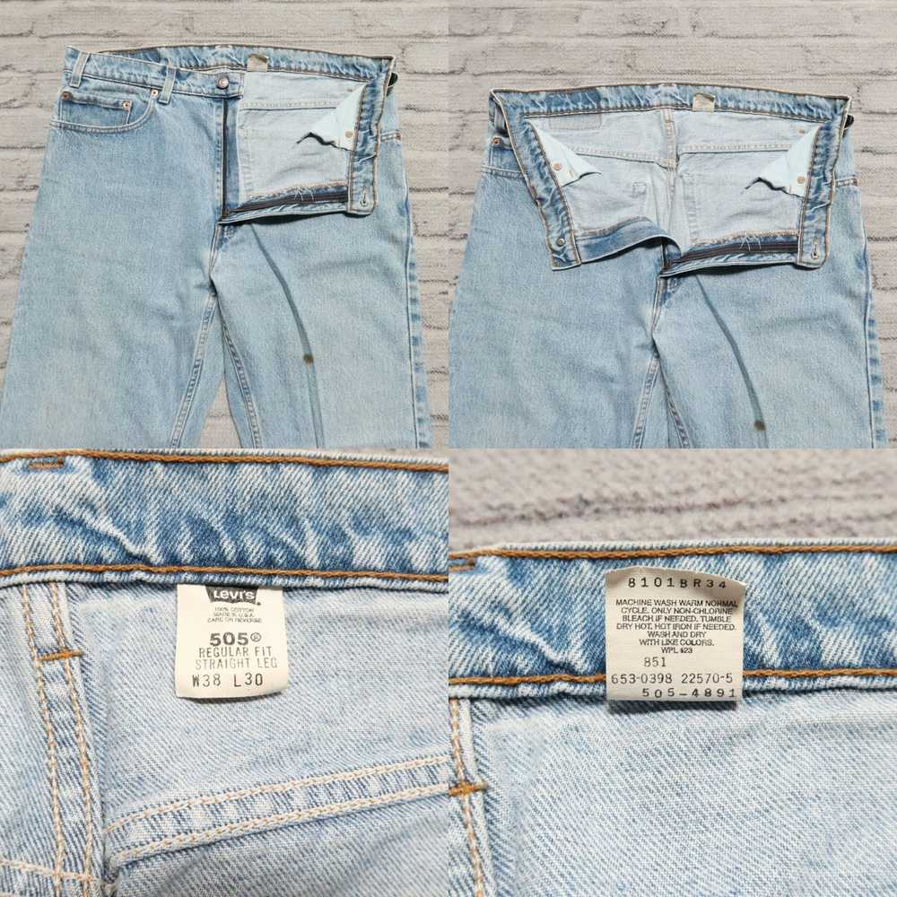 Levi's Vintage 90s Levis 505 Denim Jeans Made in … - image 4
