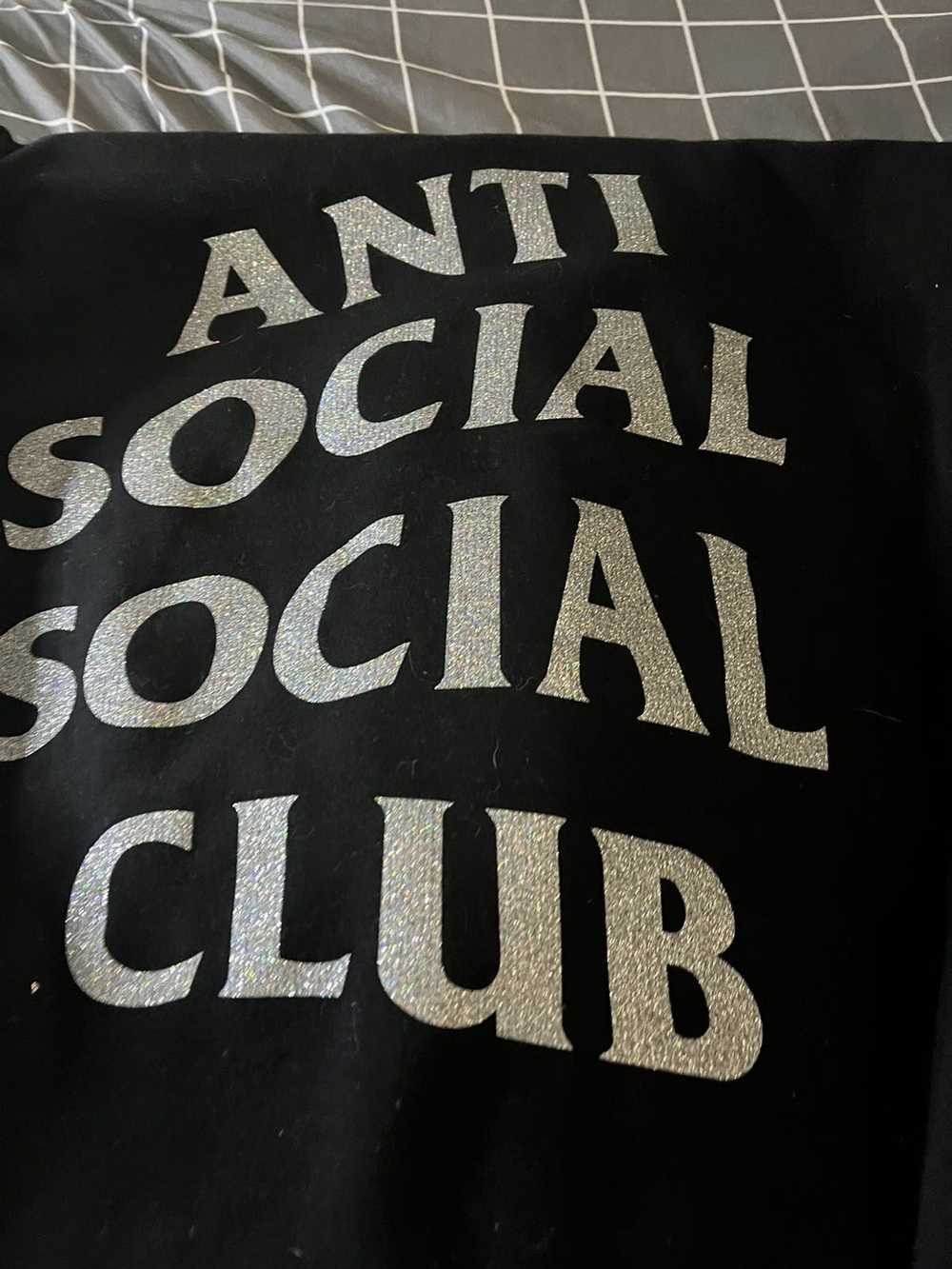 Anti Social Social Club ASSC HOODIE SILVER GLITTE… - image 3