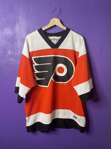 VINTAGE 90s Philadelphia Flyers Purple Practice Jersey Youth XL Hockey NHL