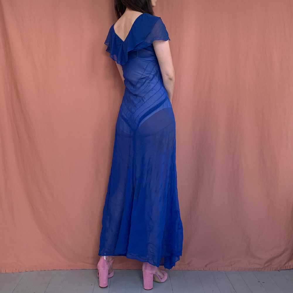 1930s Chiffon Gown | S - image 2