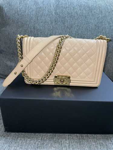 Chanel Chanel Medium Boy Bag Light Beige