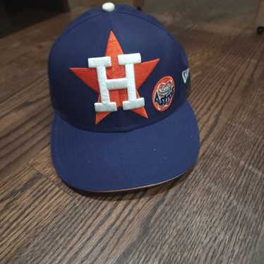 Vintage 1990s Houston Astros New Era Made in USA Diamond Collection 7 MLB Baseball New Without Tags Fitted Hat