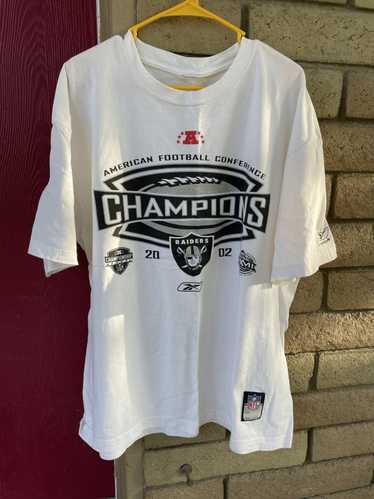 Band Tees × NFL × Reebok RAIDERS 2002 AFC CHAMPION