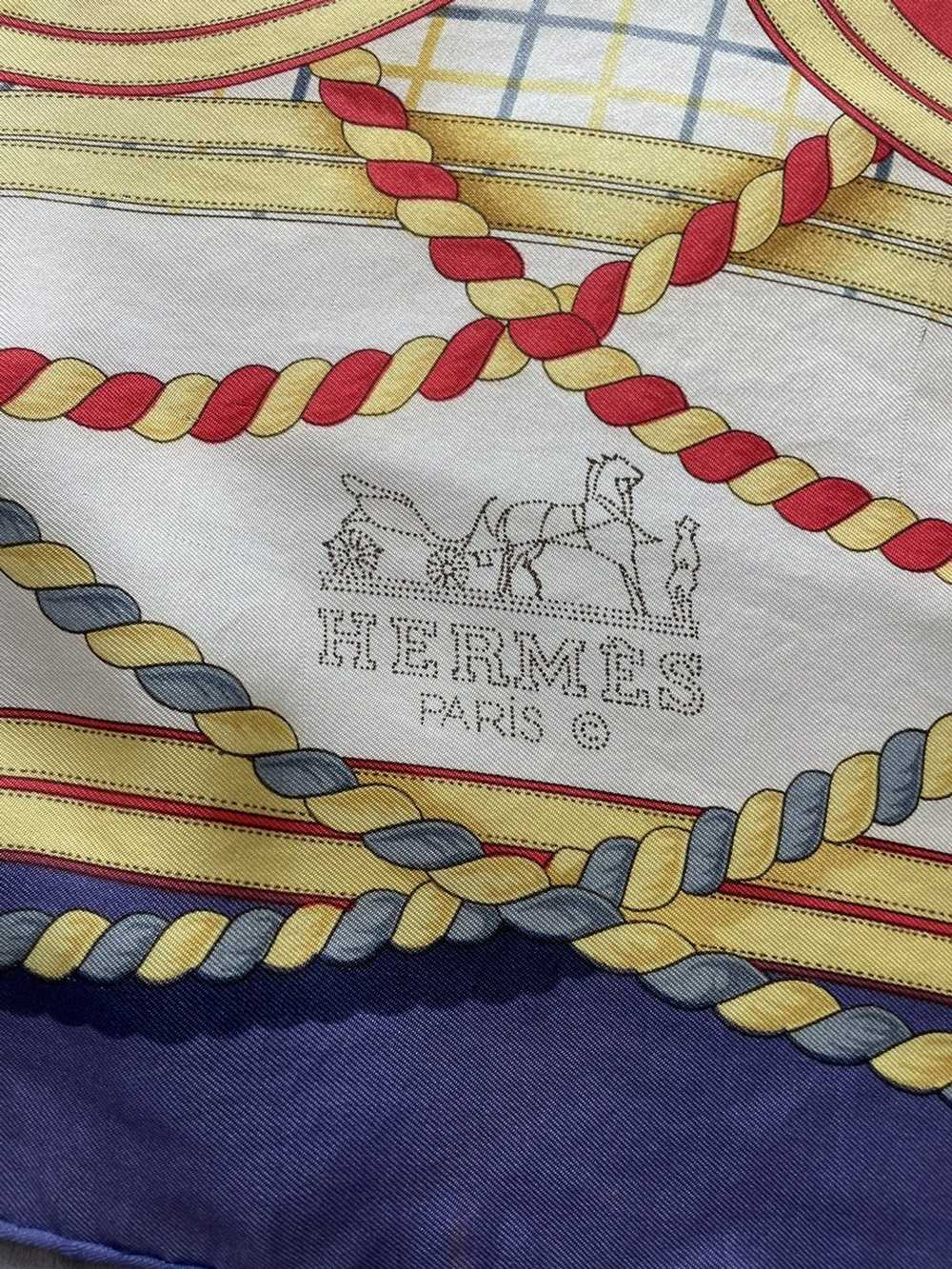 Hermes × Luxury × Vintage Hermès vintage scarf Gr… - image 8