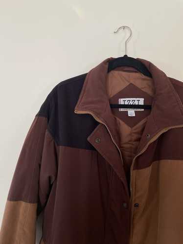 Vintage Vintage Brown Color-block jacket