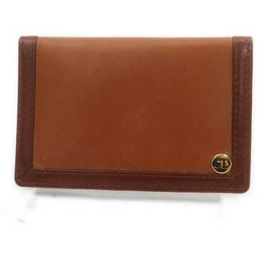 Other Christian Dior Two-Tone Leather Card Case W… - image 1