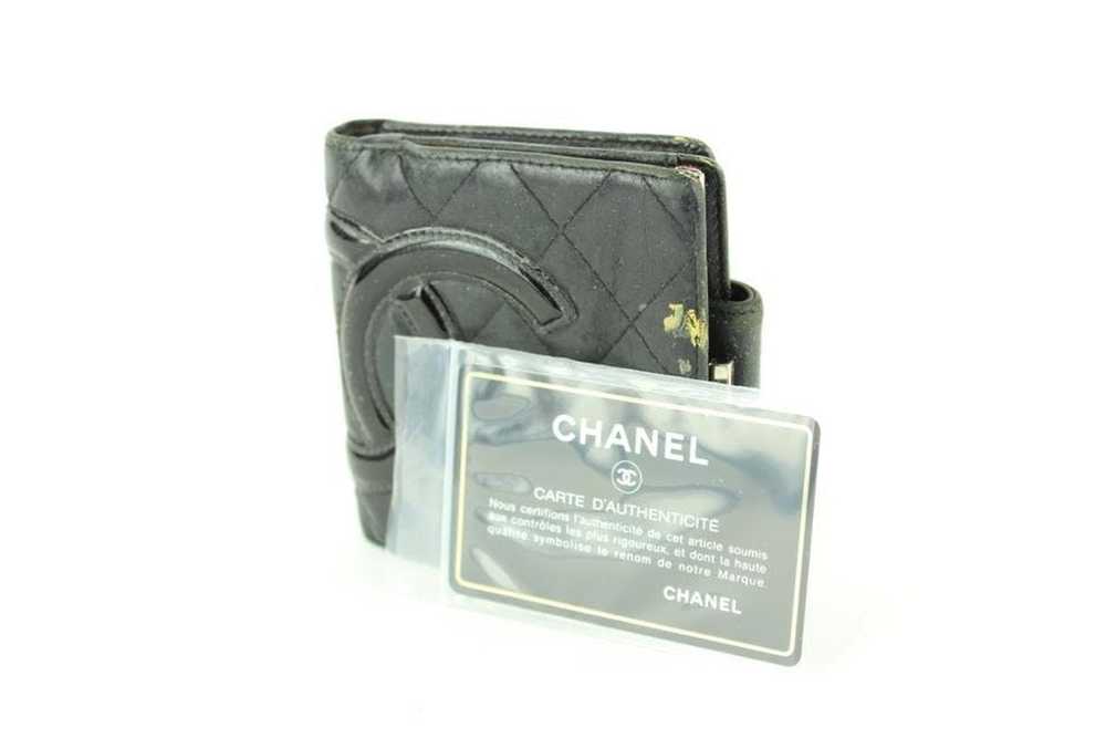 Chanel Chanel Black Quilted Cambon Ligne Compact … - image 12