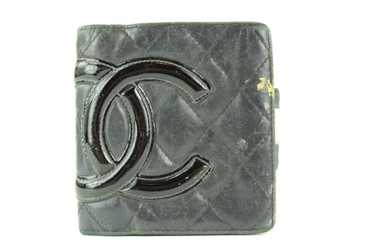 Chanel Chanel Black Quilted Cambon Ligne Compact … - image 1