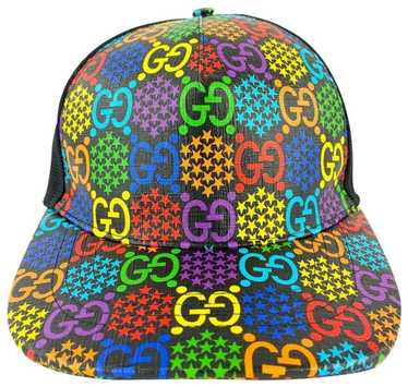 Gucci Black Original Diamante Web Pattern Baseball Cap, drycleaned. Size S  - Harrington & Co.