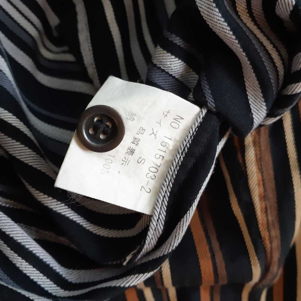 Tete Homme Tete Homme Button Up Work Shirt Stripe… - image 12