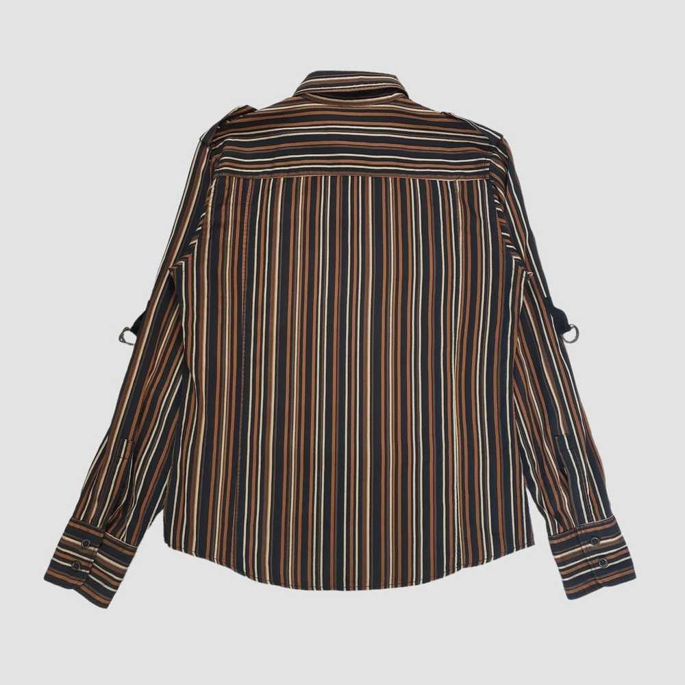Tete Homme Tete Homme Button Up Work Shirt Stripe… - image 9
