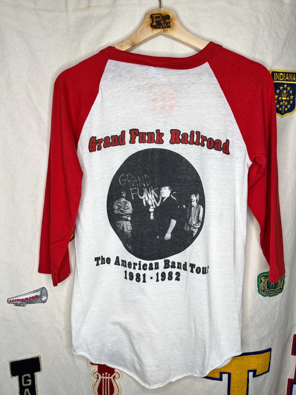 Vintage Grand Funk Railroad Lives 1982 Tour Ragla… - image 2