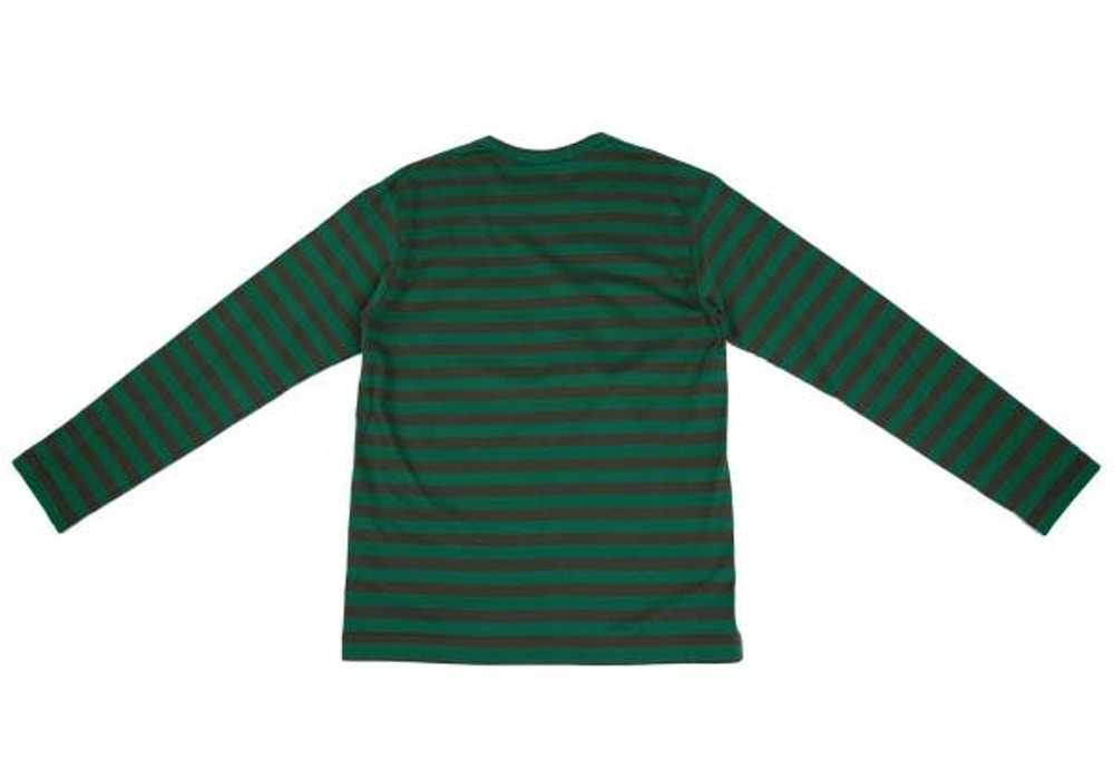 Comme des Garcons Long Sleeve Green Logo Print Bo… - image 9