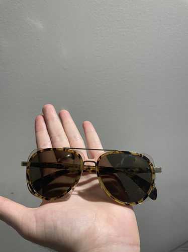 Men Women Square Retro Reflective Metal Frame Glasses Chain Strap Sunglasses  - Grey - CZ18CYTN5Q9