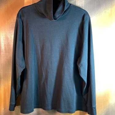 L.L. Bean 90’s black L. L. Bean 3X turtleneck. Si… - image 1