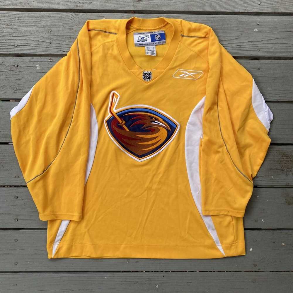 ANAHEIM MIGHTY DUCKS WILD WING VINTAGE 90s CCM AIR KNIT NHL HOCKEY JERSEY  LARGE