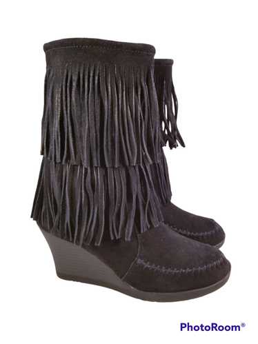 Minnetonka FRINGES WEDGES SIDE ZIPPER