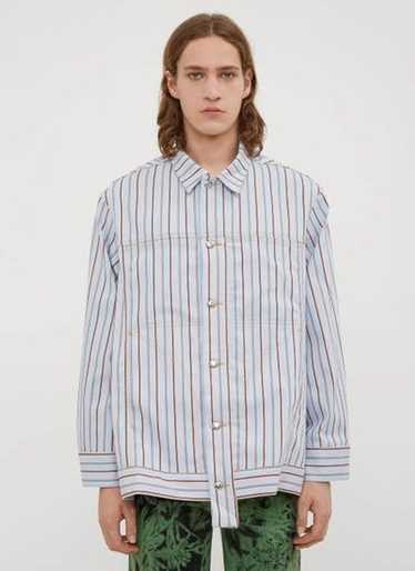 Eckhaus Latta Striped Denim Jacket Shirt