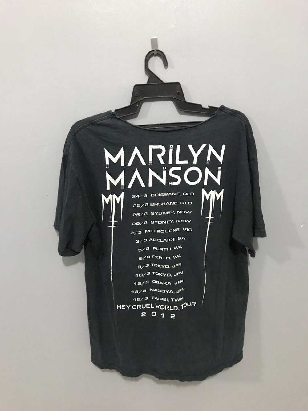 Band Tees × Rock T Shirt × Rock Tees Marilyn Mans… - image 2