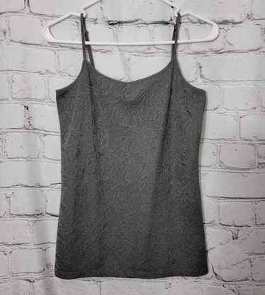 Loft Loft gray floral lace tank top